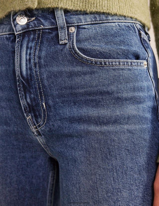 Boden Frauen Kick-Jeans mit mittlerer Leibhöhe VH86PT654 Kleidung dunkler Jahrgang