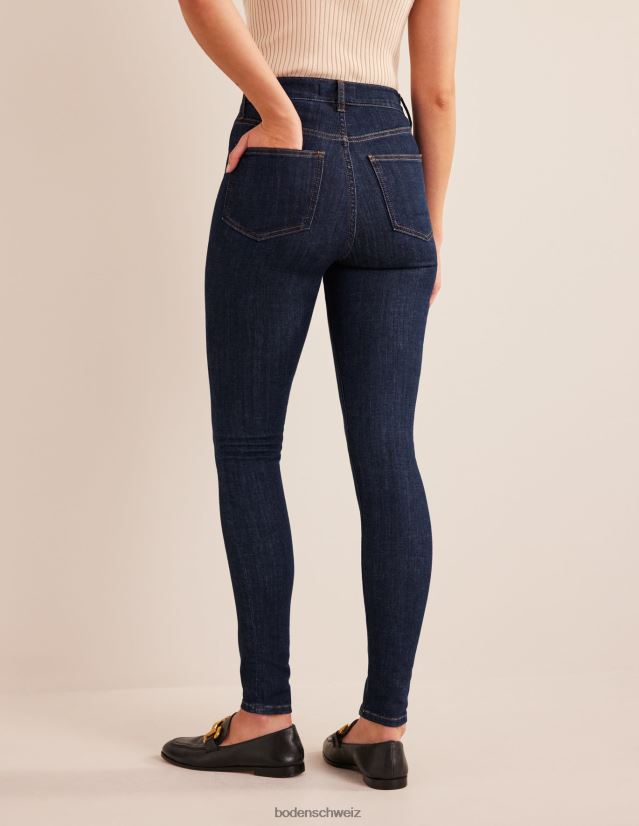 Boden Frauen Röhrenjeans mit hohem Bund VH86PT666 Kleidung Indigo