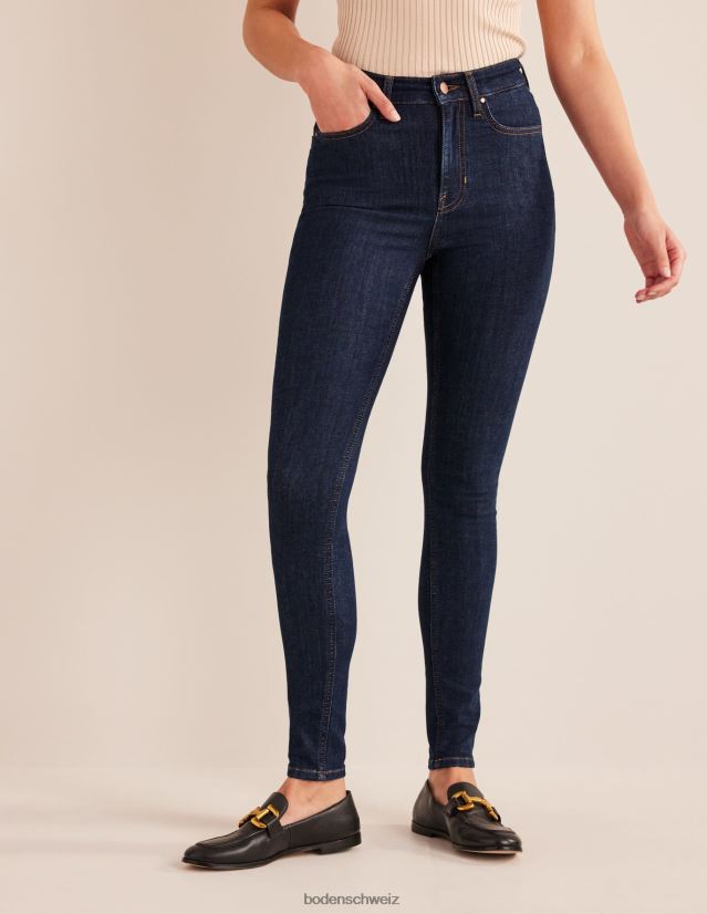 Boden Frauen Röhrenjeans mit hohem Bund VH86PT666 Kleidung Indigo
