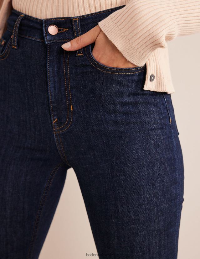 Boden Frauen Röhrenjeans mit hohem Bund VH86PT666 Kleidung Indigo