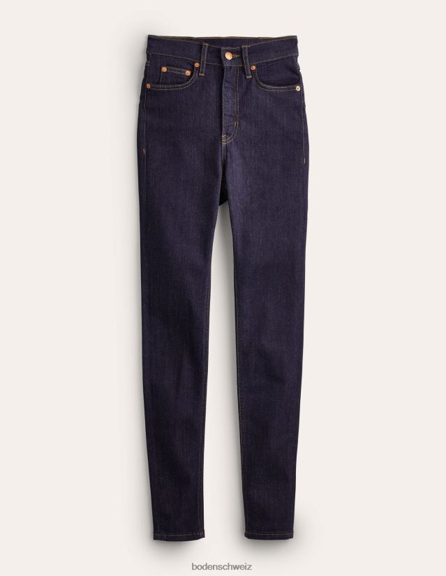 Boden Frauen Röhrenjeans mit hohem Bund VH86PT666 Kleidung Indigo