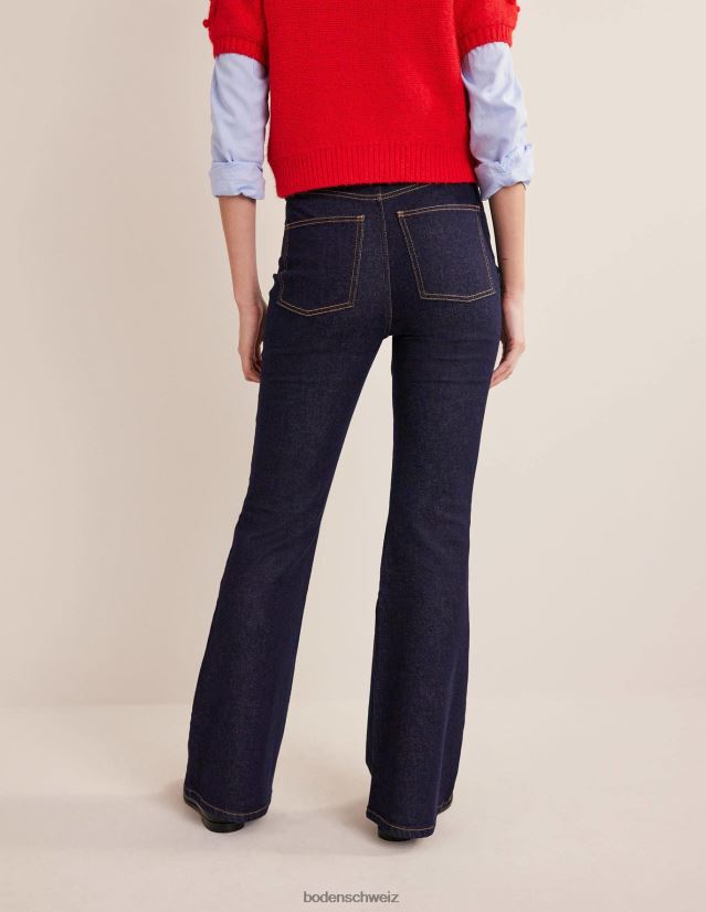 Boden Frauen Schlagjeans mit hohem Bund VH86PT664 Kleidung Indigo