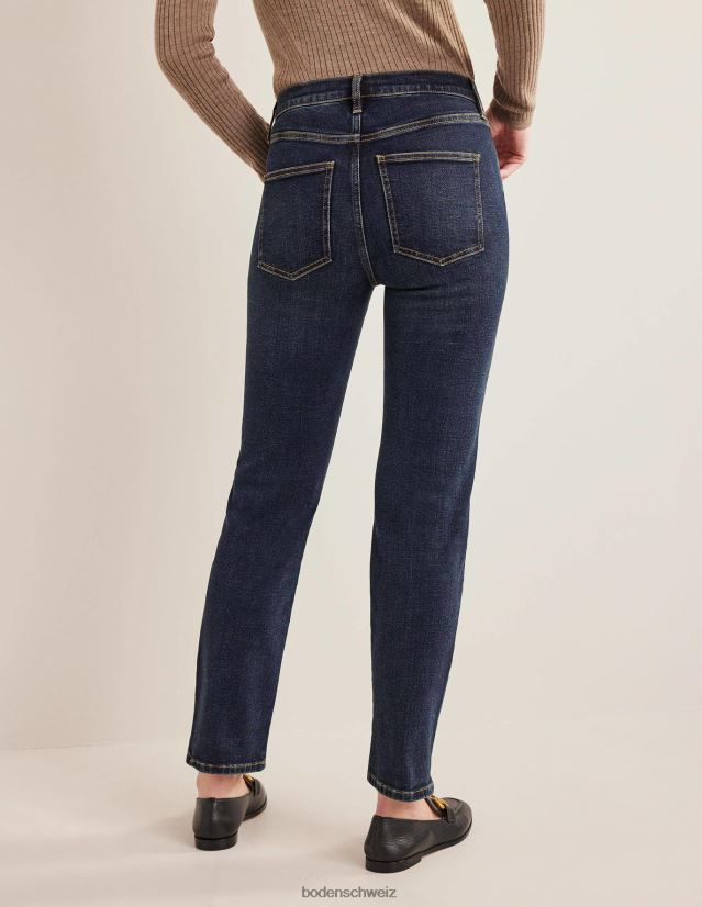 Boden Frauen Slim-Jeans mit mittlerer Leibhöhe VH86PT655 Kleidung Indigo-Jahrgang
