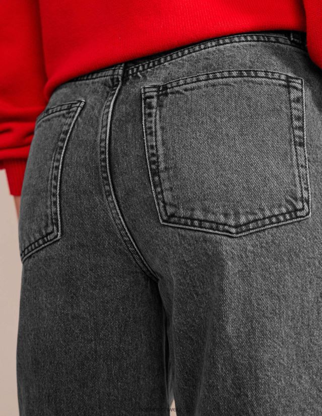 Boden Frauen Tapered-Jeans im Stil der 90er mit hohem Bund VH86PT665 Kleidung schwarz gewaschen