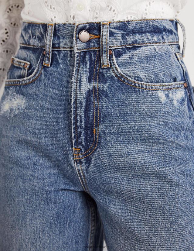 Boden Frauen starre, gerade Jeans VH86PT1762 Kleidung mittlerer Jahrgang