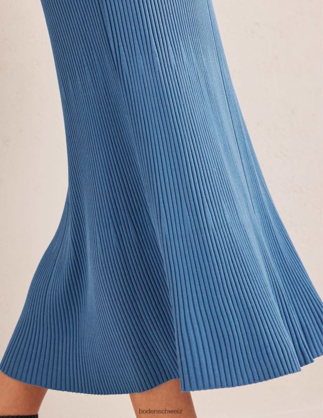 Boden Frauen Abgewinkeltes Empire-Strickkleid VH86PT1156 Kleidung Porzellanblau