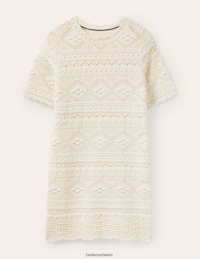 Boden Frauen Claudia strukturiertes Strickkleid VH86PT2281 Kleidung Elfenbein