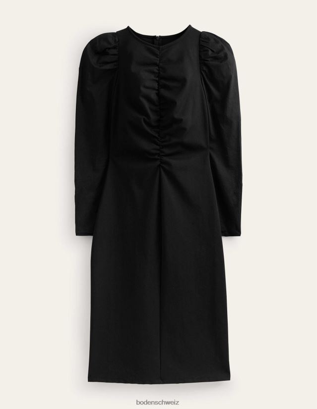 Boden Frauen Jersey-Midikleid VH86PT1615 Kleidung Schwarz