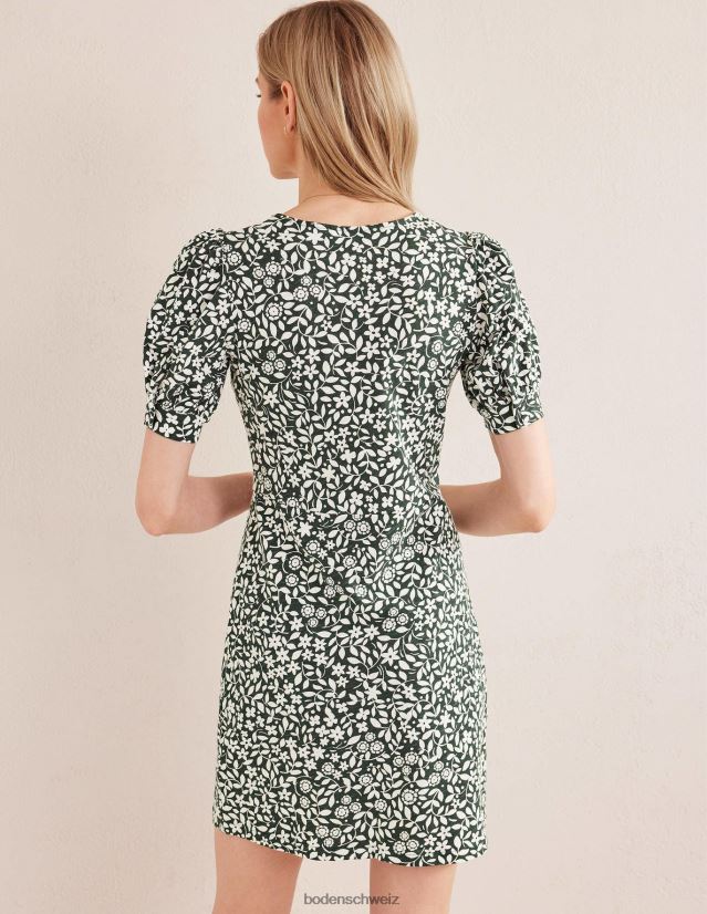 Boden Frauen Jersey-Minikleid mit V-Ausschnitt VH86PT2159 Kleidung Chatsworth & Sunflower Pop