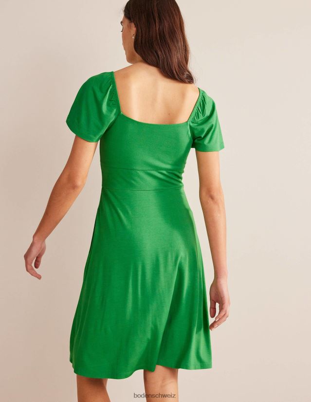 Boden Frauen Jersey-Minikleid mit quadratischem Ausschnitt VH86PT1136 Kleidung Hügellandschaft