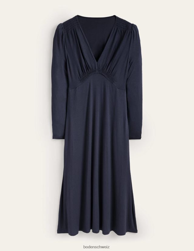 Boden Frauen Midi-Teekleid aus Jersey VH86PT1378 Kleidung Marine