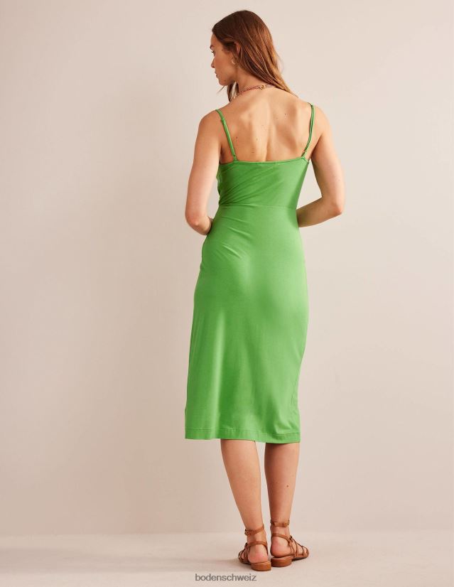 Boden Frauen Midikleid aus gerafftem Jersey VH86PT21 Kleidung Kalk