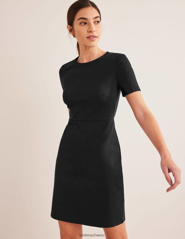 Boden Frauen Mini-Etuikleid aus Jersey VH86PT82 Kleidung Schwarz