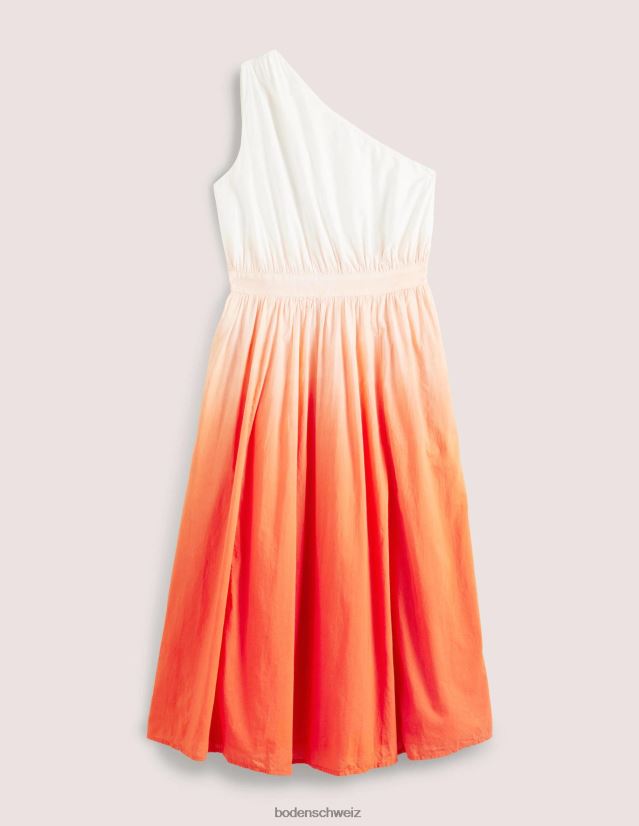 Boden Frauen One-Shoulder-Midikleid VH86PT1947 Kleidung Feuerwerkskörper-Dip-Dye