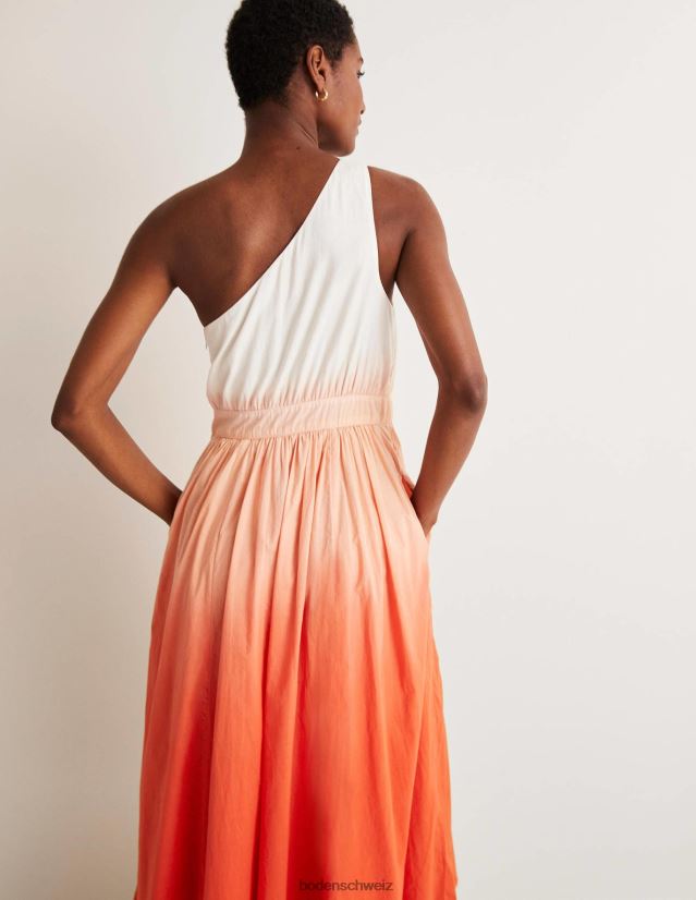 Boden Frauen One-Shoulder-Midikleid VH86PT1947 Kleidung Feuerwerkskörper-Dip-Dye