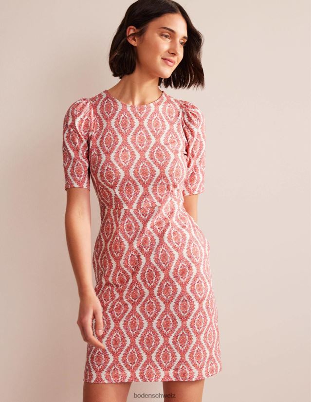 Boden Frauen Zoe Jerseykleid VH86PT5 Kleidung Amaryllis & botanischer Kranz