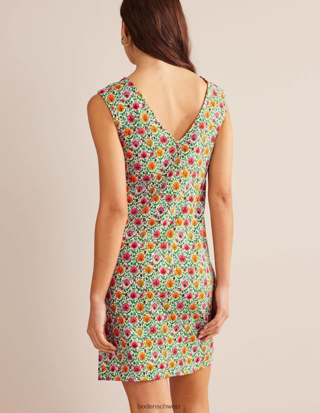 Boden Frauen Ärmelloses Jersey-Etuikleid VH86PT935 Kleidung grüne & bezaubernde Blüte