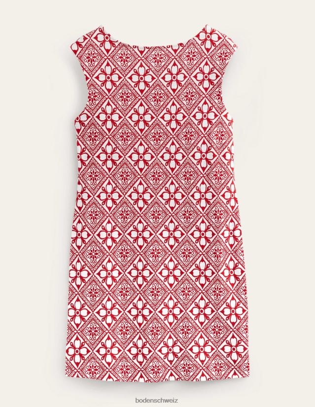 Boden Frauen Ärmelloses Jersey-Etuikleid VH86PT999 Kleidung Weihnachtsstern und Blockkernobst