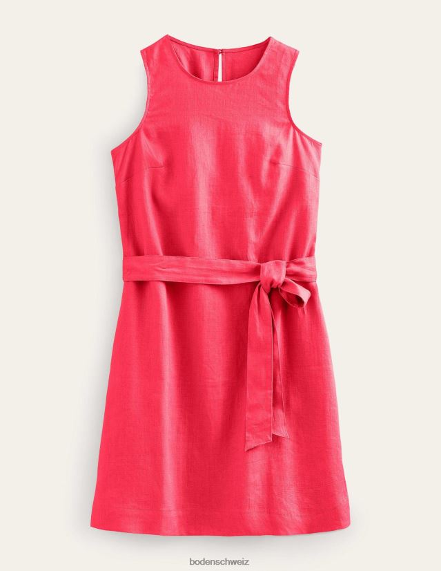 Boden Frauen ärmelloses Leinenkleid VH86PT25 Kleidung Koralle