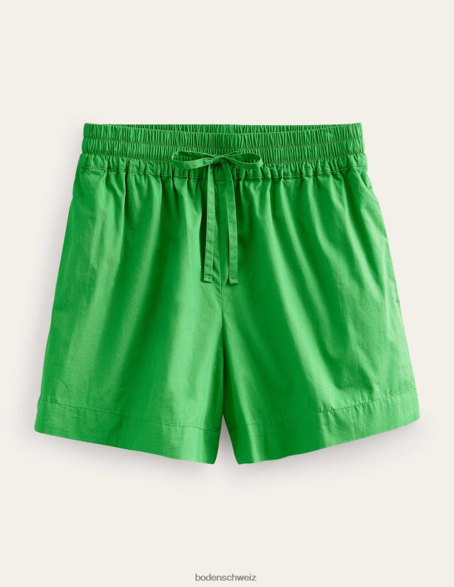 Boden Frauen Anziehshorts aus Baumwolle VH86PT606 Kleidung grüne Biene