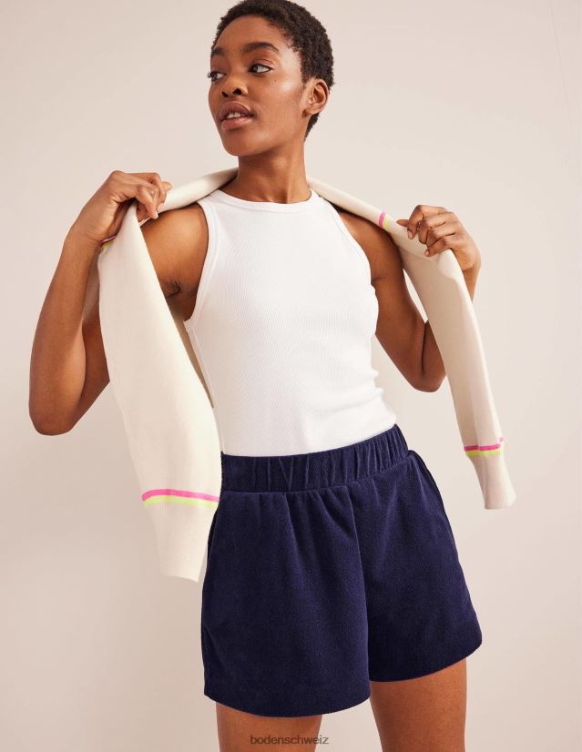 Boden Frauen Frottee-Shorts VH86PT1445 Kleidung Preußischblau