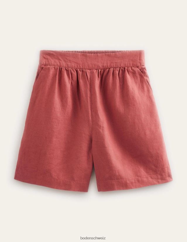 Boden Frauen Leinenshorts zum Überziehen VH86PT1455 Kleidung Fuchs