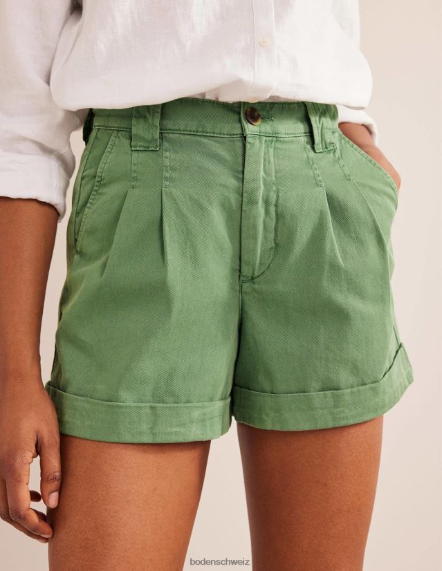 Boden Frauen lässige Baumwollshorts VH86PT1579 Kleidung Meeresspray