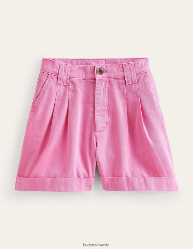 Boden Frauen lässige Baumwollshorts VH86PT1694 Kleidung Pflaumenblüte