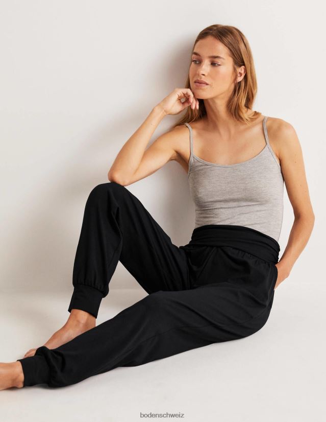 Boden Frauen Jogginghose aus Haremsjersey VH86PT681 Kleidung Schwarz