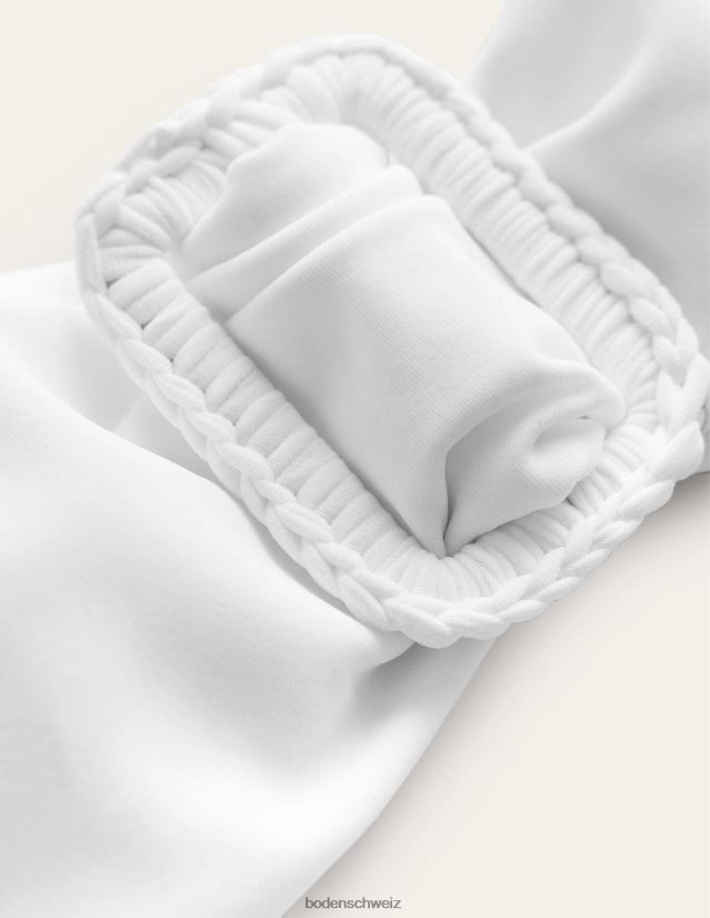 Boden Frauen Bandeau-Oberteil mit Wickelschnalle VH86PT2488 Kleidung Weiß