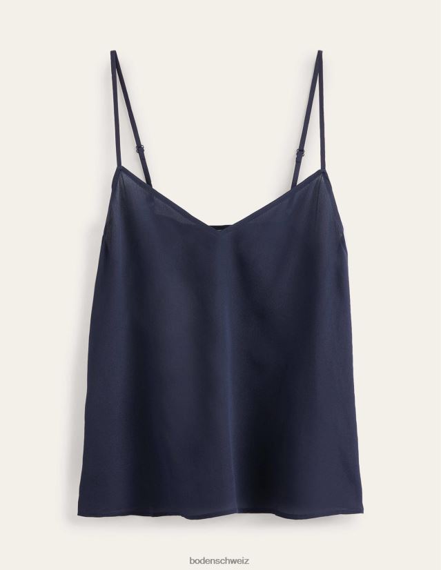 Boden Frauen Cami-Oberteil aus Seide VH86PT121 Kleidung Marine