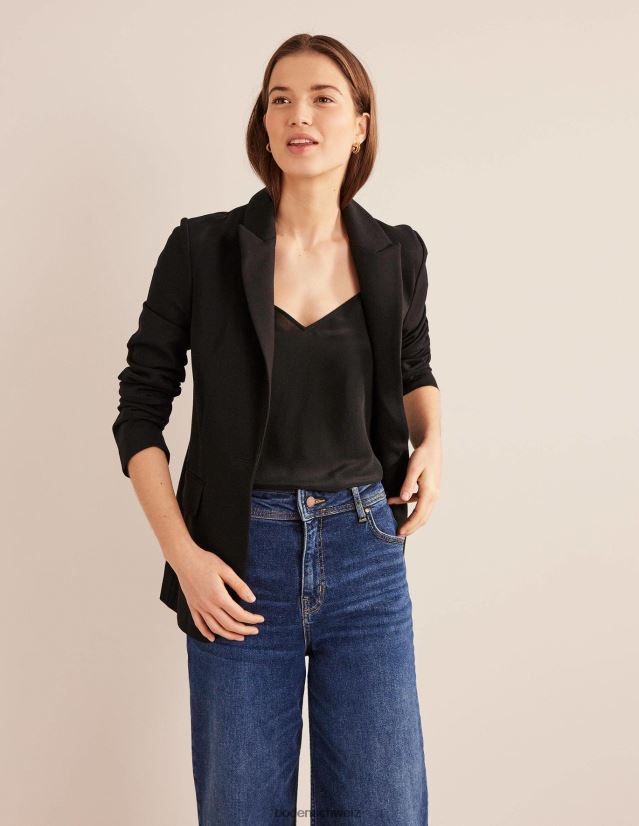 Boden Frauen Cami-Oberteil aus Seide VH86PT144 Kleidung Schwarz