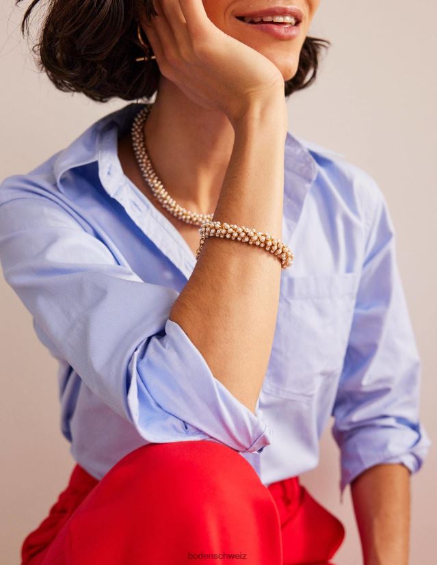 Boden Frauen Cami-Oberteil mit gerafften Details VH86PT1132 Kleidung Weiß