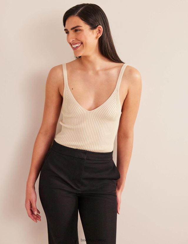 Boden Frauen Geripptes Westentop VH86PT2075 Kleidung Seil