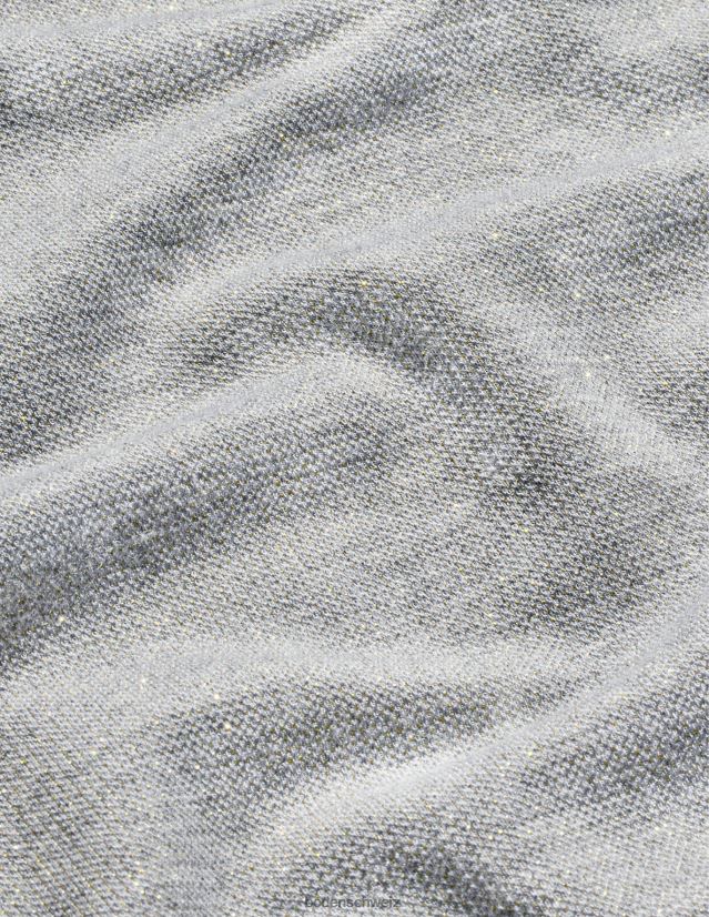 Boden Frauen Glitzerweste VH86PT1570 Kleidung grau meliert/gold