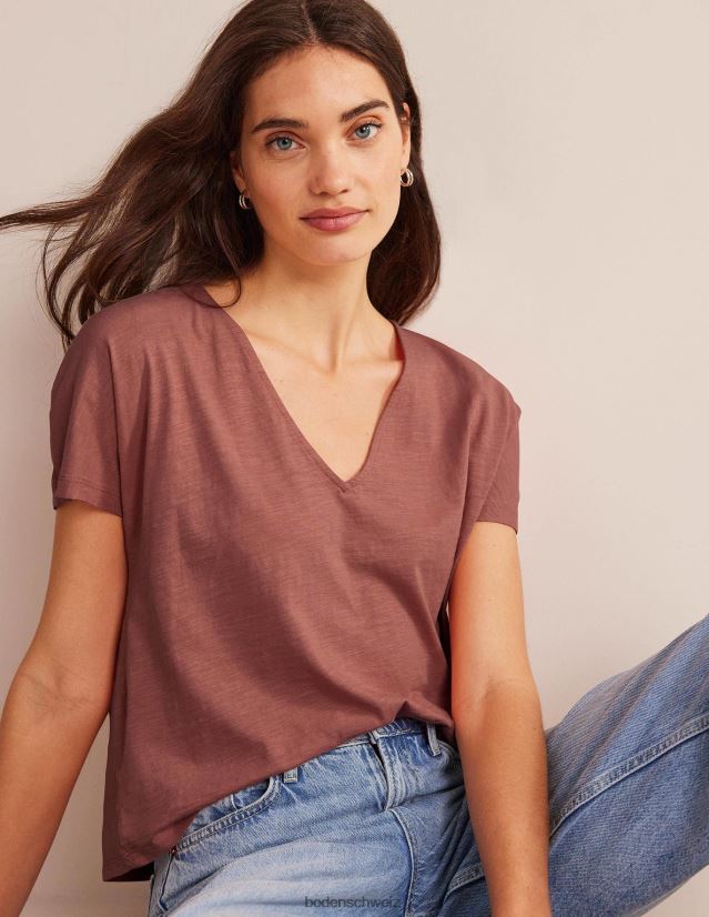 Boden Frauen Jersey-Oberteil mit Binderücken VH86PT1311 Kleidung Rosa