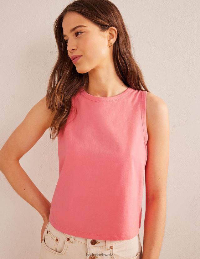 Boden Frauen Kurze Weste aus reiner Baumwolle VH86PT2169 Kleidung Pfirsichsorbet