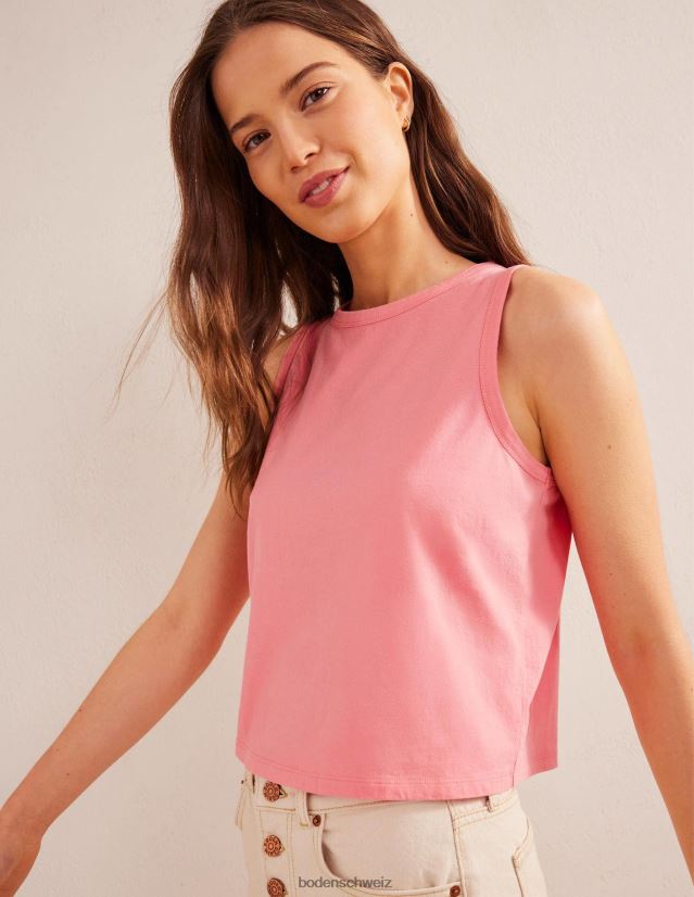 Boden Frauen Kurze Weste aus reiner Baumwolle VH86PT2169 Kleidung Pfirsichsorbet