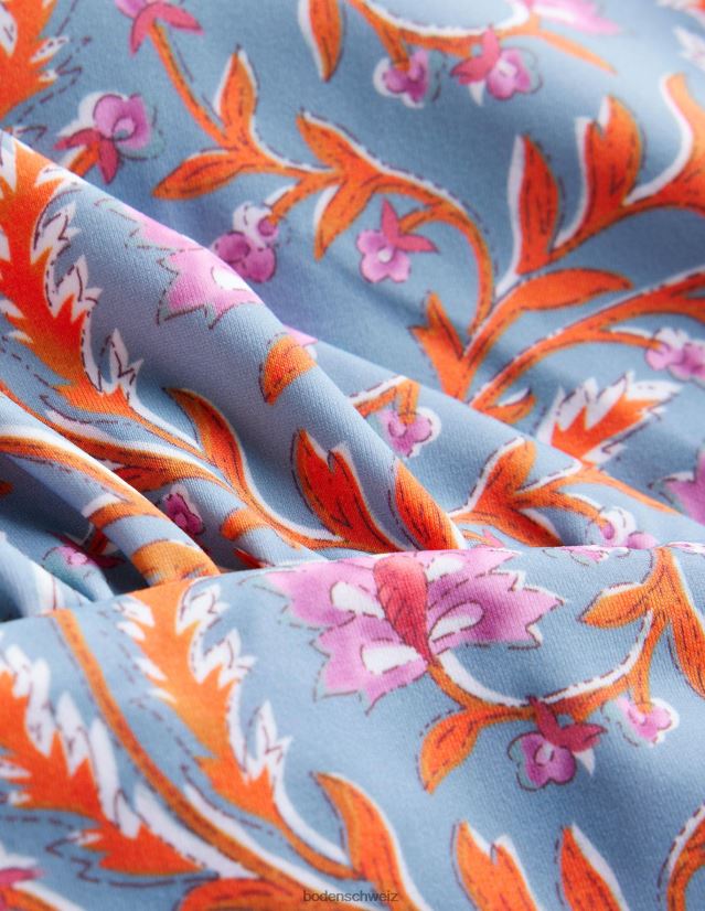 Boden Frauen Levanzo Neckholder-Tankini-Oberteil VH86PT1689 Kleidung Delphinblau und opulente Rebe