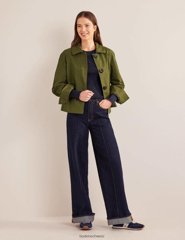 Boden Frauen Oberteil aus Baumwolle mit gesmoktem Oberteil VH86PT1663 Kleidung Marine