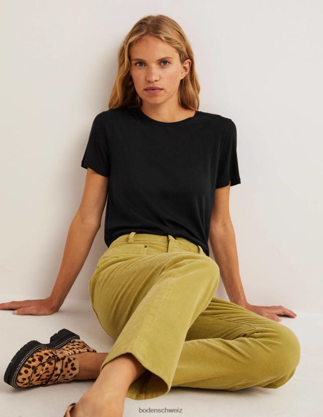 Boden Frauen Soft-Touch-T-Shirt VH86PT1355 Kleidung Schwarz