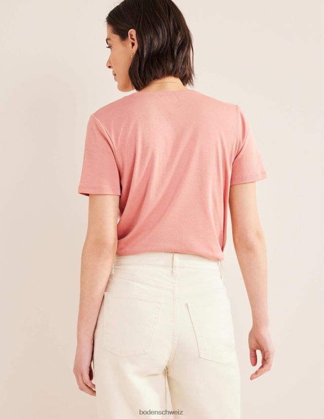 Boden Frauen Soft-Touch-T-Shirt VH86PT1735 Kleidung Rosa