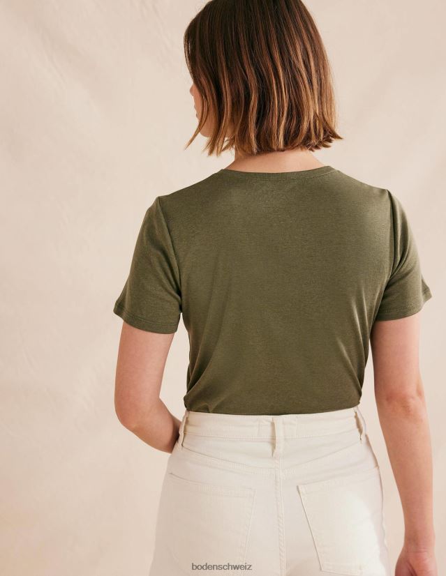 Boden Frauen Soft-Touch-T-Shirt VH86PT2178 Kleidung Fichte