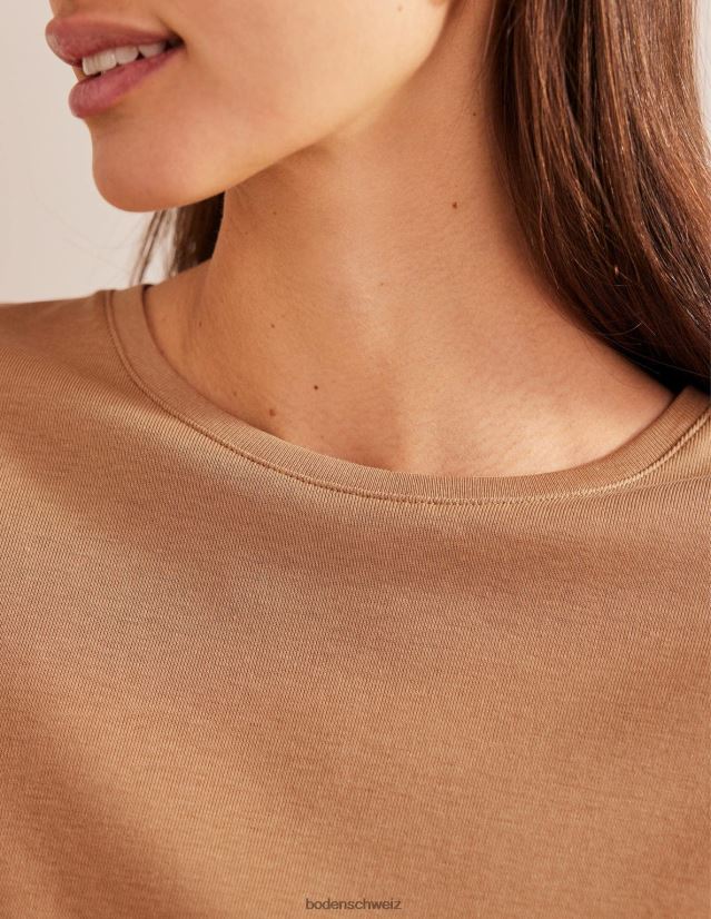 Boden Frauen Soft-Touch-T-Shirt VH86PT2507 Kleidung Kamel