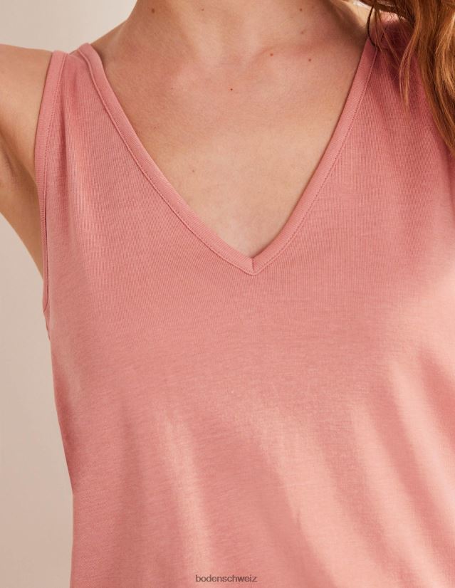 Boden Frauen Soft-Touch-Weste VH86PT1691 Kleidung Rosa