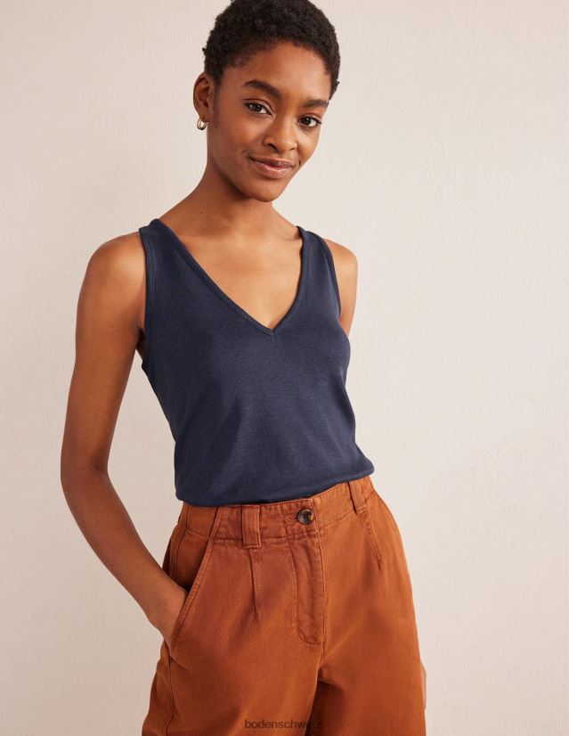 Boden Frauen Soft-Touch-Weste VH86PT2188 Kleidung Marine