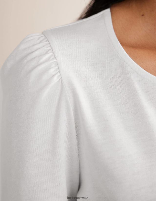 Boden Frauen Superweiches Langarmshirt VH86PT176 Kleidung Weiß