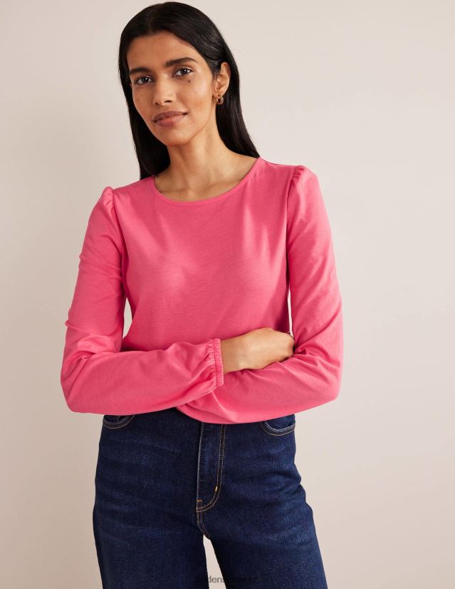 Boden Frauen Superweiches Langarmshirt VH86PT2236 Kleidung Koralle