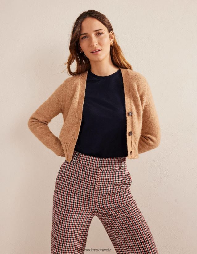 Boden Frauen T-Shirt aus Baumwolle mit Rundhalsausschnitt VH86PT177 Kleidung Marine