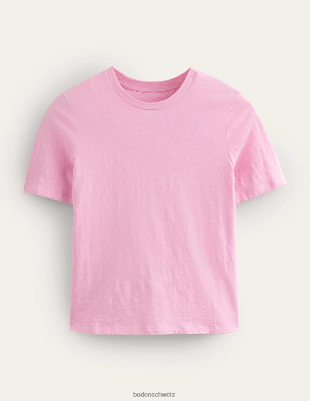 Boden Frauen T-Shirt aus Baumwolle mit Rundhalsausschnitt VH86PT2016 Kleidung Cameo-Rosa